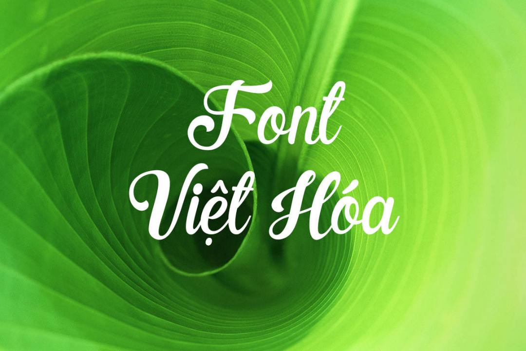 Font chữ Việt hóa mang lại nét độc đáo và thú vị cho người dùng