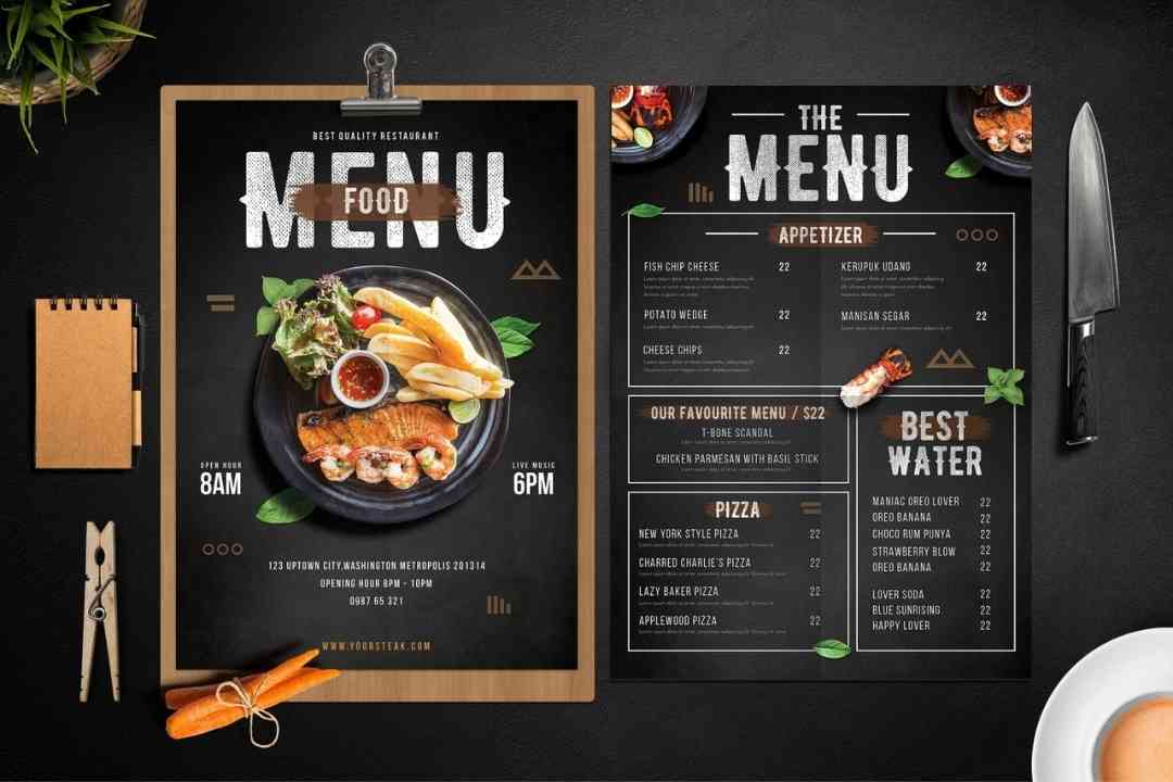 Một menu được đánh giá là chuẩn mực