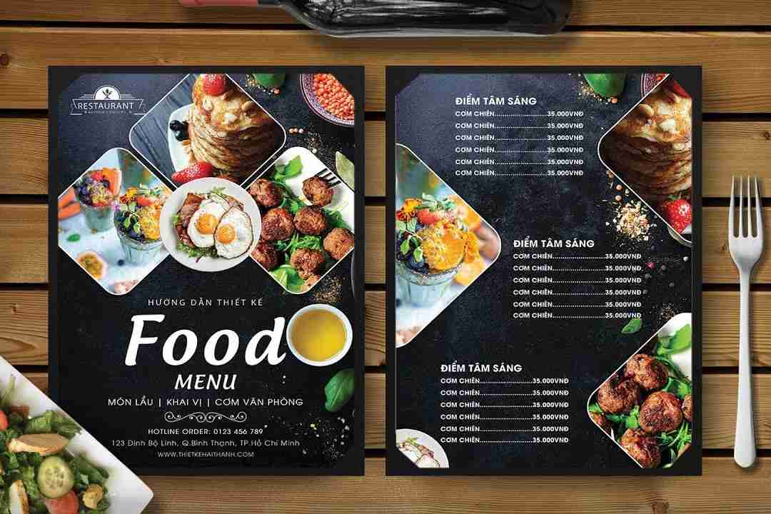 Trong menu cần sử dụng ngôn ngữ rõ ràng, rành mạch