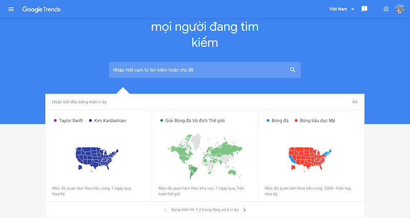 Mẹo khi sử dụng Google xu hướng